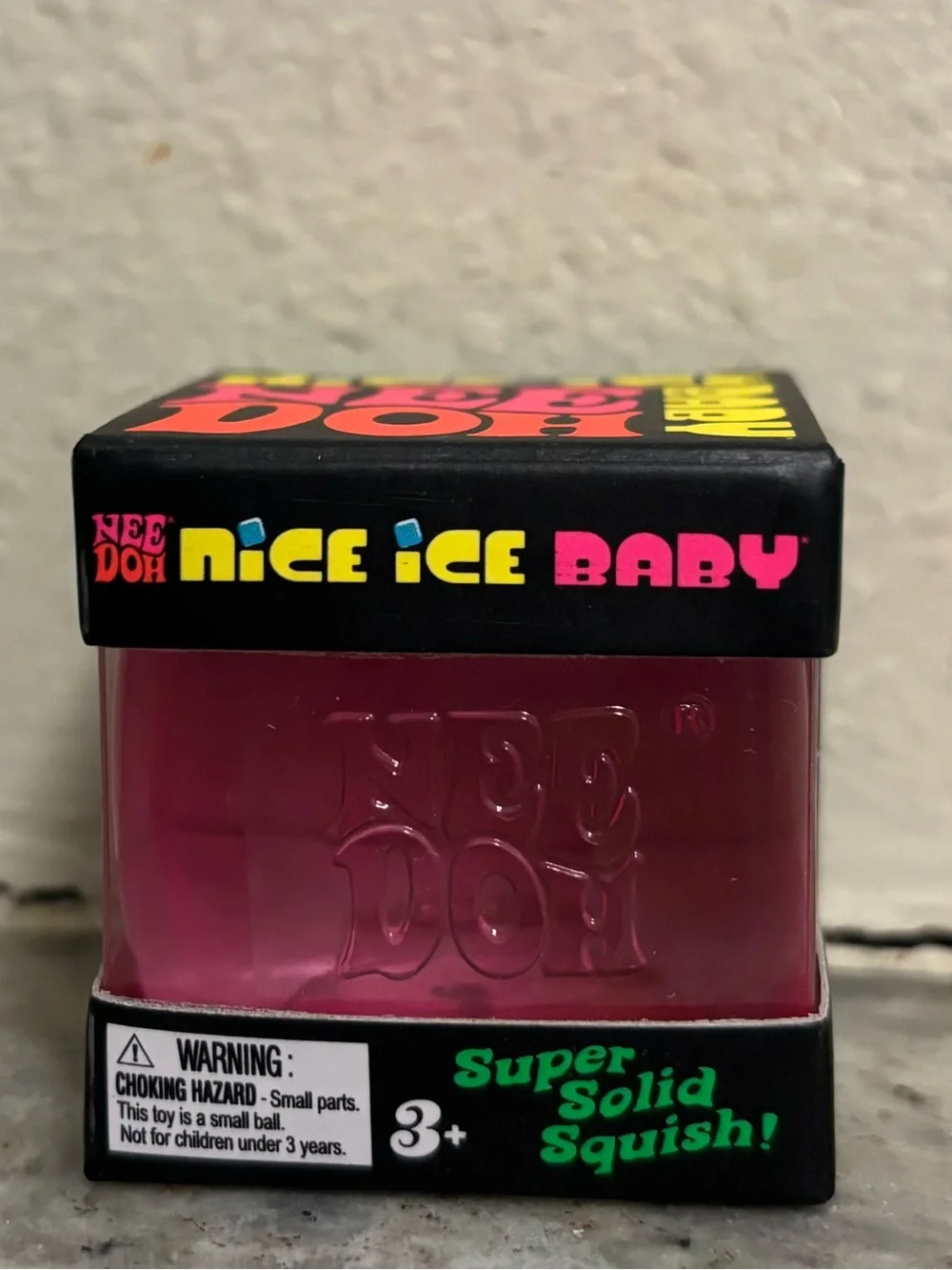 NeeDoh Nice Ice Baby Super Solid Squish - Pink